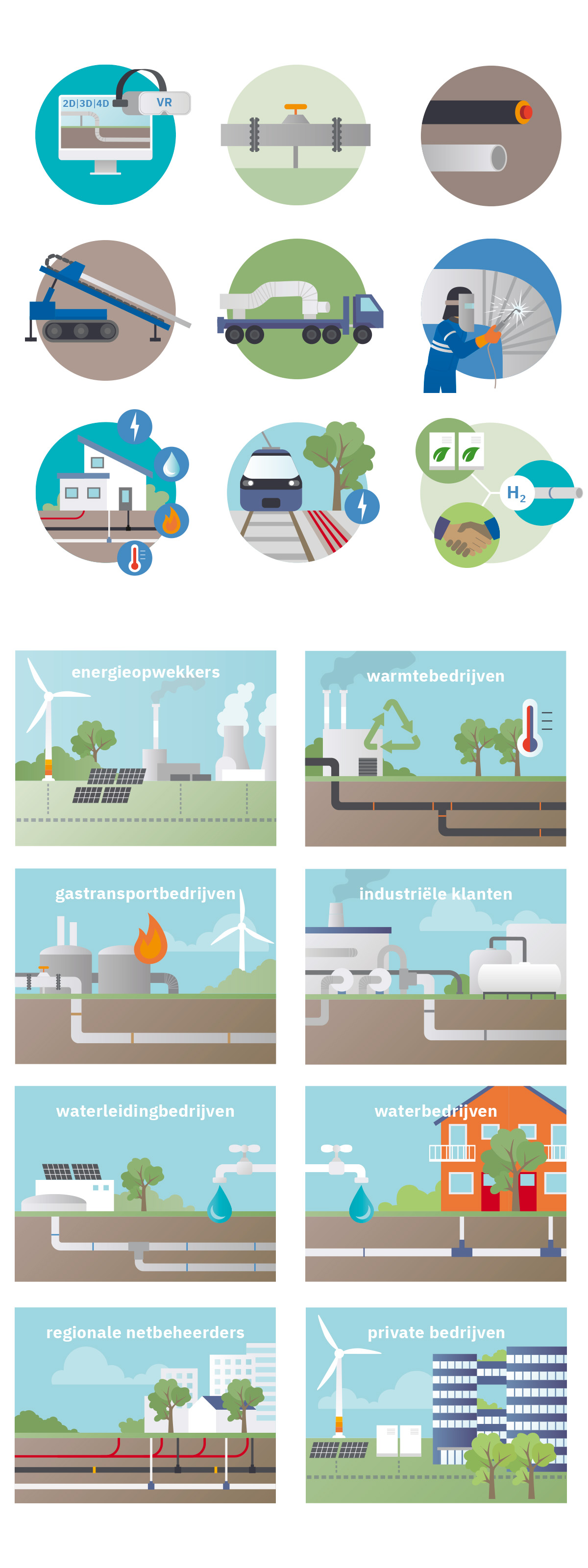 pictogrammen en illustraties voor Volker Energy Solutions • illustratie laten maken • Jeanne Melchels